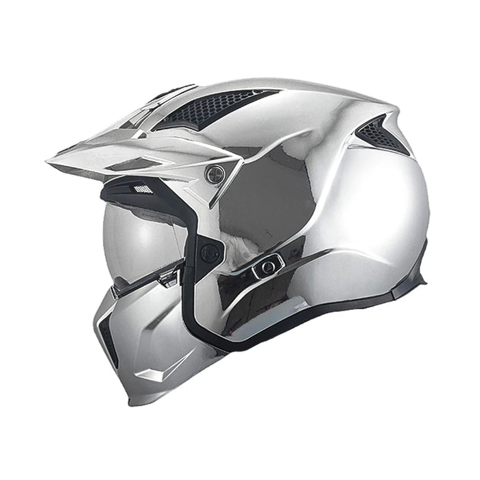 MT Streetfighter SV Helmet Modular Off Road Helmets High Quality Motocross Racing Modular Half Open Electroplated Glossy