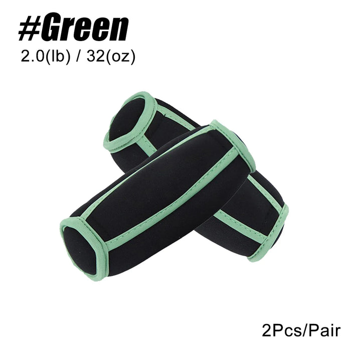 1 Pair Wrist Support Soft Hand Weights - 2/4 LBS Walking Dumbbell for Women & Men - Jogging, Running, Physical Therapy, Aerobics