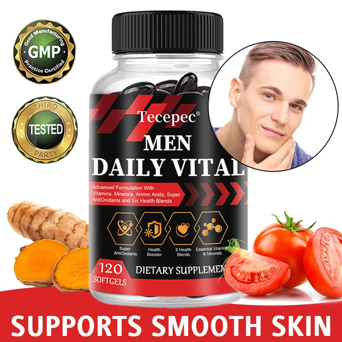 Men's Multivitamin with Vitamins and Minerals - Improve Endurance, Strength, Athletic Performance and Overall Health