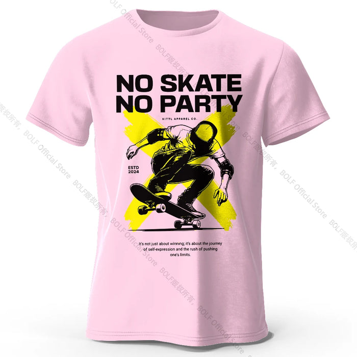 Skateboard Graphic T-Shirt 100% Cotton Urban Street Style Tee for Men and Women Casual Skate Wear