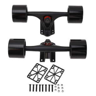7 Inch Skateboard Trucks with Wheels 65x51mm Longboard Trucks Wheels Combo Set Aluminum Alloy Skateboard Trucks with Wheels