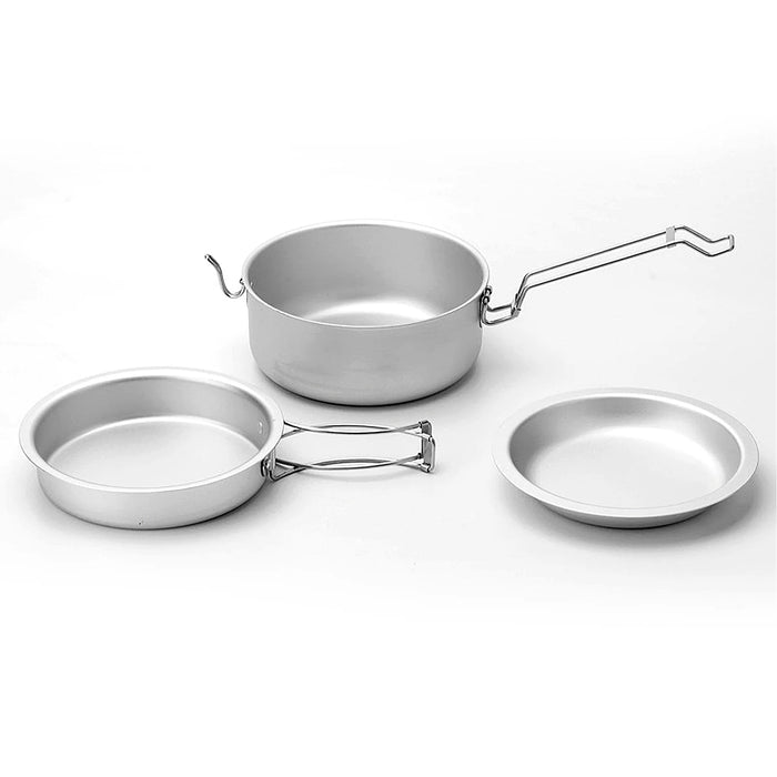 Outdoor Camping Tableware Cookware Set in High-Hardness Oxidized Aluminum Camping Pots and Pans Compact for Cooking Camp Pots