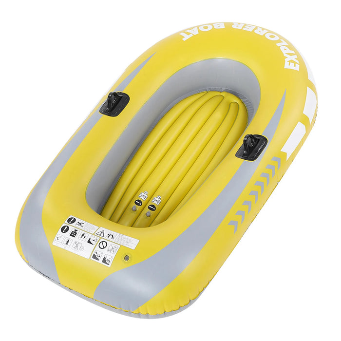 PVC Inflatable Kayak Canoe 2 Person Rowing Air Boat Fishing Drifting Diving