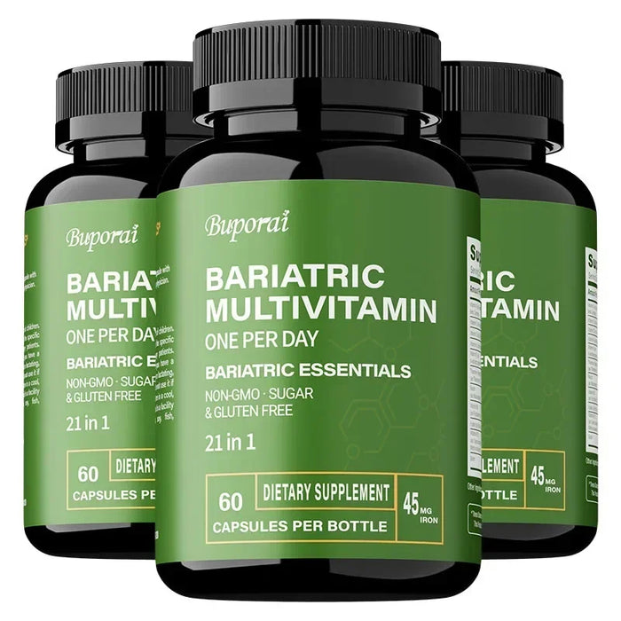 Bariatric Multivitamin Supplement - Maintaining Energy Levels, Promote Bone and Overall Health - Contains 21 Vitamins & Minerals