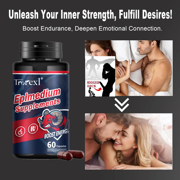 Men Sports Nutrition Epimedium Supplement for Enhance Endurance, Enlargement , Fatigue Resistance