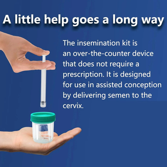 Insemination 4 Kit at Home Aseptic Packaging for Natural Conception Fertility Support  Applicators Collection Cups