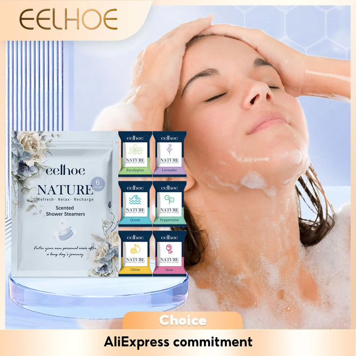Aromatherapy Shower Steamers Sleep Aid Relaxing Relieve Stress Fatigue Shower Tablets Spa Bathbombs Natural Scent Spa Relaxation