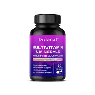 Whole Food MultiVitamin and Minerals - 120 Multivitamins for Women and Men, Powerful Antioxidants for Digestive Support