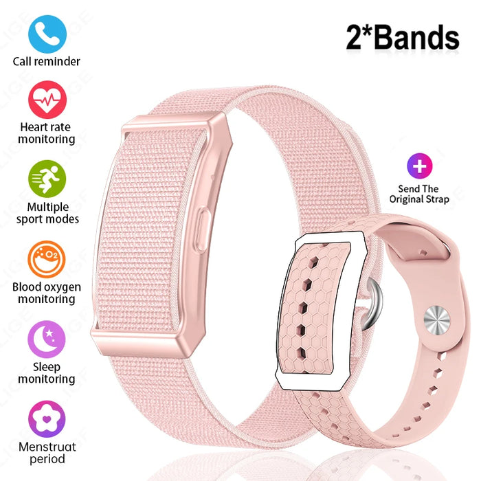New No Screen Smart Watch HRV Sleep Monitor Pedometer Call Reminder Message Notification Smart Bracelet 100+ Sports Fitness Band