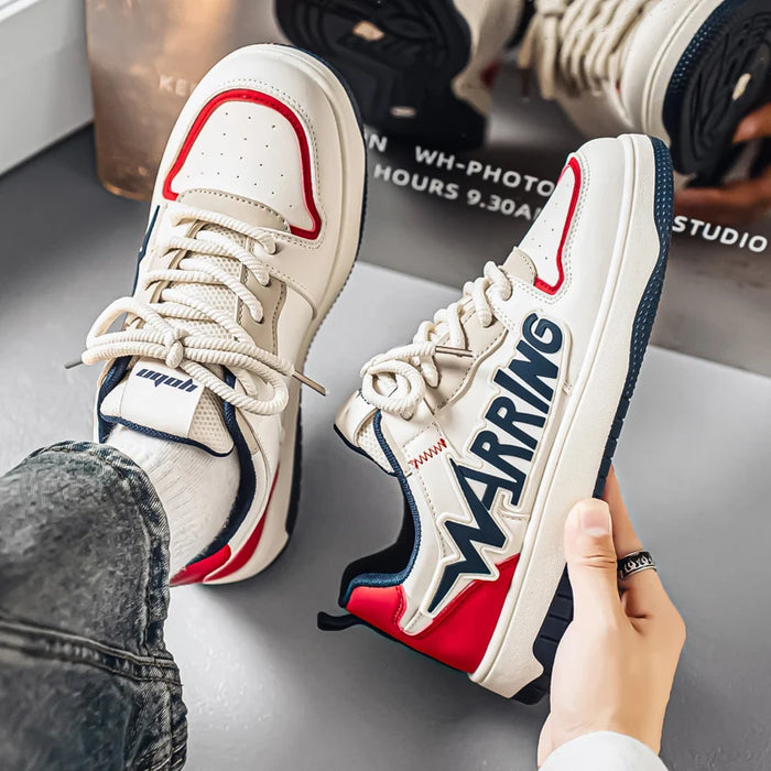 Fashion White Designer Skateboard Shoes Men Streetwear Hip Hop Sneakers Men Luxury Platform Skateboard Sneakers Men Basket Homme