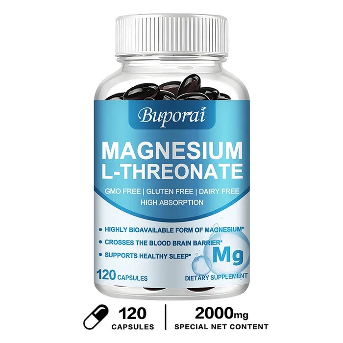 Magnesium L Threonate - Improves Memory, Deep Sleep, and Supports Better Mood