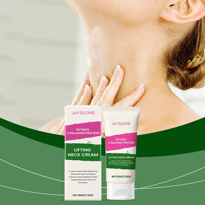 Collagen Neck Cream Anti Aging Reduces Wrinkles Lines Improve Double Chin Sagging Lifts Tightens Brighten Skin Beauty Neck Cream