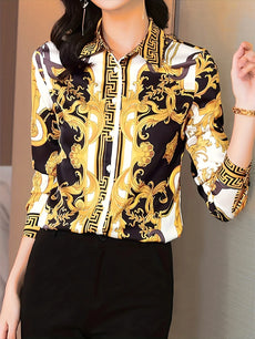 Fashion Women Blouses New elegant ladies shirts Tops Blusas Mujer