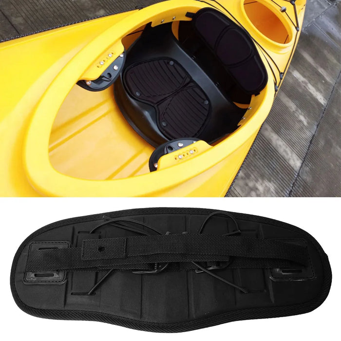 Canoe Seat Backrest Canoe Seat Pad Adjustable Kayak Non slip Canoe Seat Backrest Comfortable Pad Black Canoe Seat Backrest