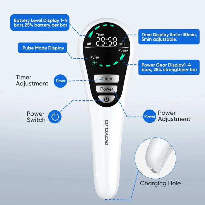 Physiotherapy Instrument Cold Near Infrared Light Therapy Device Fast Recovery Treatment Veterinary Dog Cat Horse Pain Relief