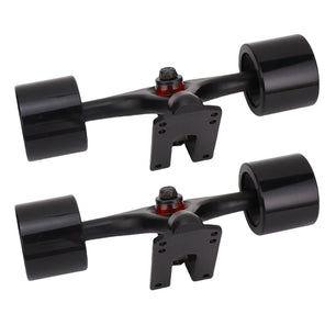 7 Inch Skateboard Trucks with Wheels 65x51mm Longboard Trucks Wheels Combo Set Aluminum Alloy Skateboard Trucks with Wheels