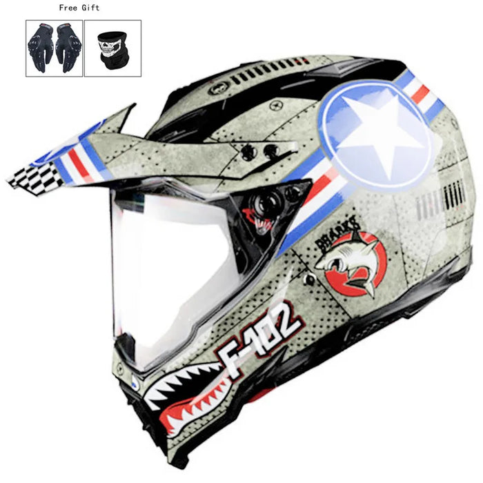 Motocross Helmet Off Road Professional Atv Cross Mtb Dh Racing Motorcycle Dirt Bike Capacete De Moto Casco White CE DOT