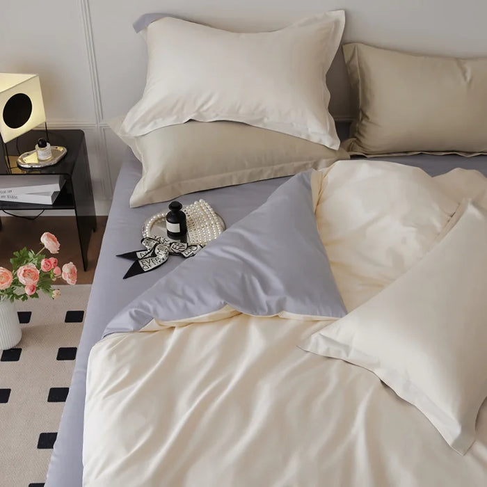 four-piece set light luxury 100s autumn and winter pure cotton bedding dormitory model choose 1.2M bed model three-piece set