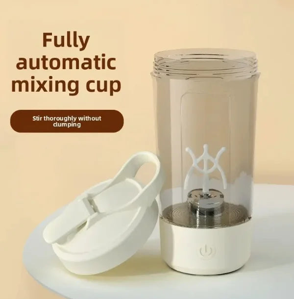 Rechargeable electric blender cup | protein powder shaker+coffee/milk/smoothies/protein milkshakes for family travel gym