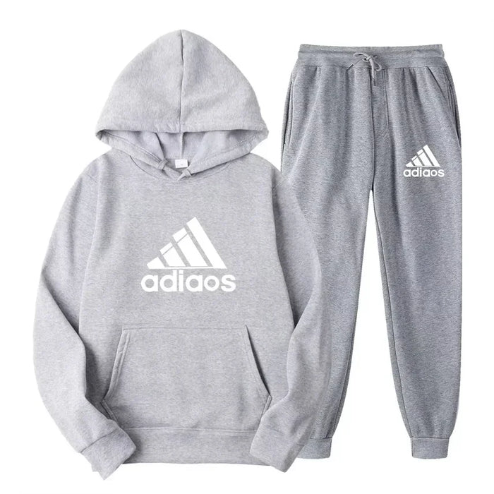 2025 Autumn-Winter Warmth-Enhanced Comfortable Leisure Fitness Sports Set: Two-piece set including hooded sports shirt and joggi