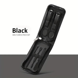 6 Pcs Portable Luxury Manicure Sets Pedicure Kits Nail Clipper Set Personal Care Tools