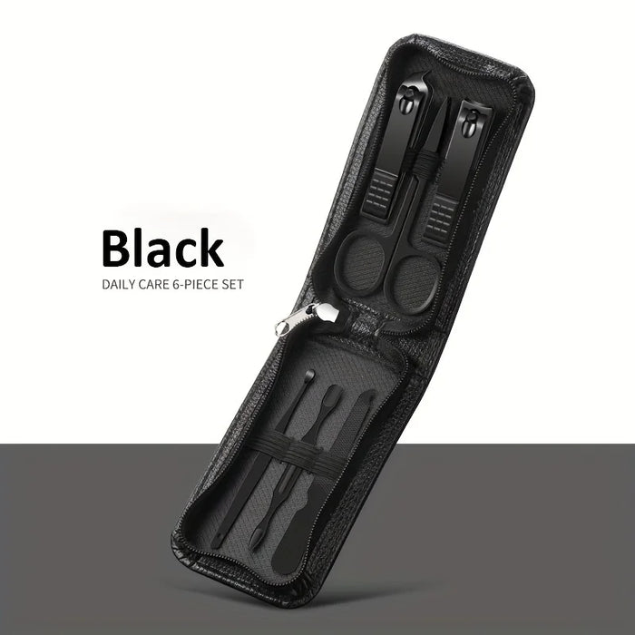 6 Pcs Portable Luxury Manicure Sets Pedicure Kits Nail Clipper Set Personal Care Tools