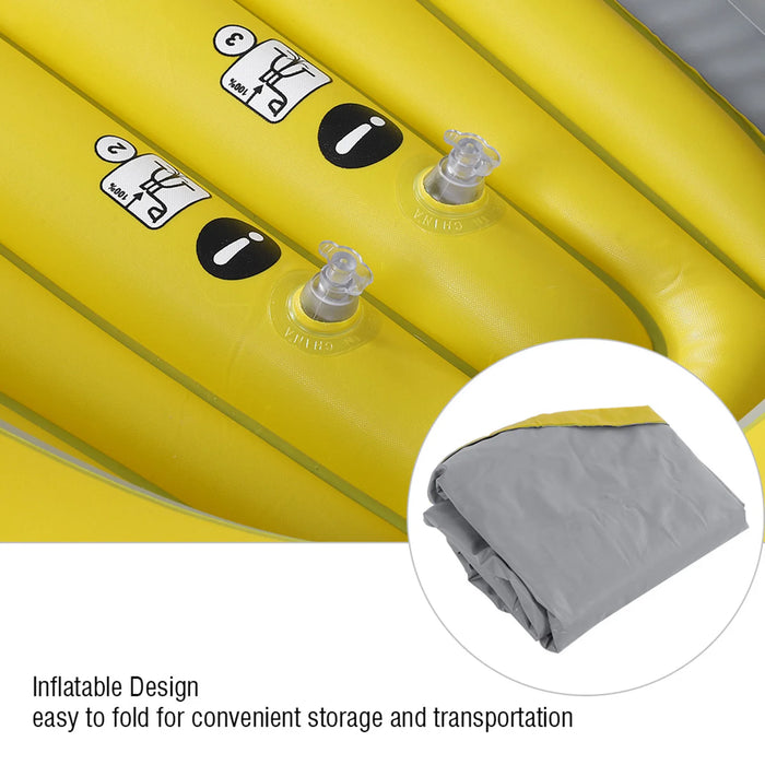 Inflatable Canoe Inflatable Kayak Inflatable Boat PVC Inflatable Kayak Canoe 2 Person Rowing Air Boat Fishing Drifting Diving