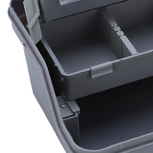 Fishing Gear Box, Fishing Tackle Box Portable ABS Three‑Layer Fishing Gears Storage Box with Ergonomic Handle