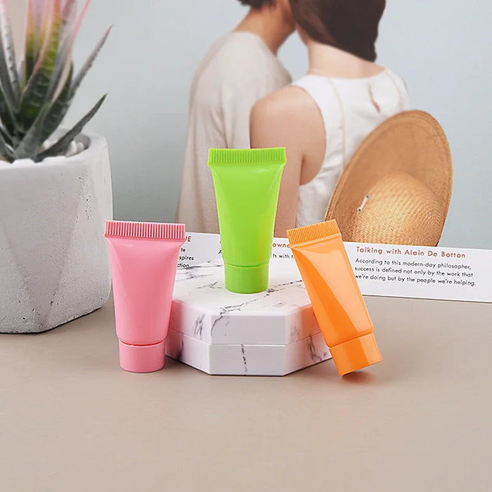 5ml Color Facial Cleanser Hand Cream Lotion Cosmetics Subpackage Hose Small Sample Bottle Portable