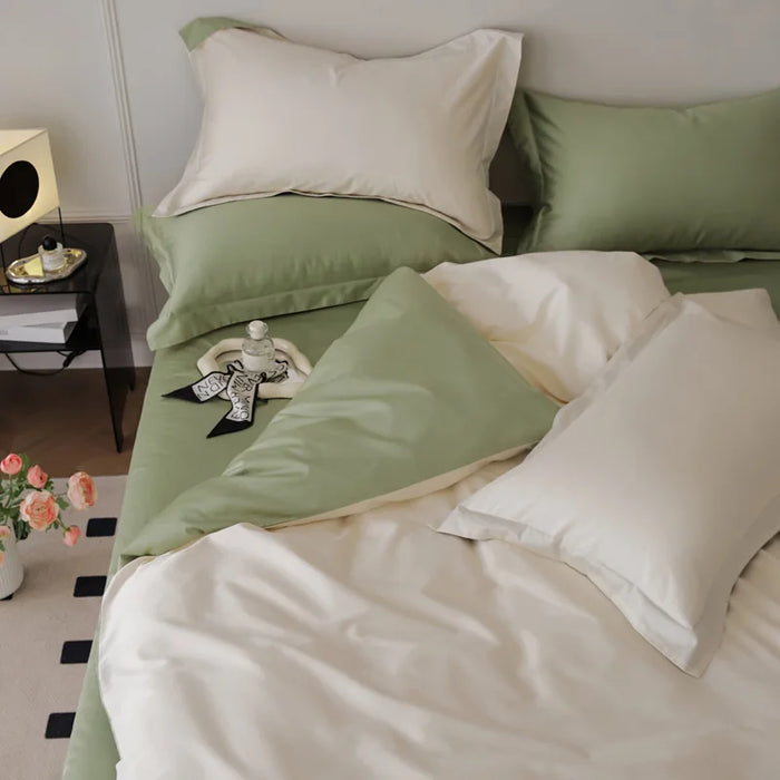 four-piece set light luxury 100s autumn and winter pure cotton bedding dormitory model choose 1.2M bed model three-piece set