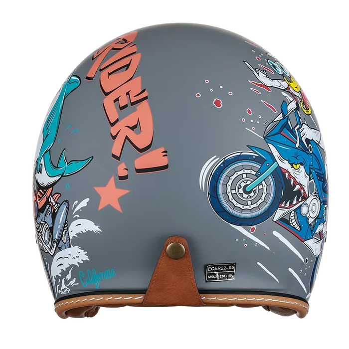 Cyril Helmets for Motorcycles Accessories 3/4 Open Face Lightweight DOT Certified Safety Retro Cascos Moto Helmet