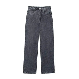 Women 2025 Autumn New Fashion Ripped Loose Jeans Vintage Pocket Casual Chic Female Denim Pants