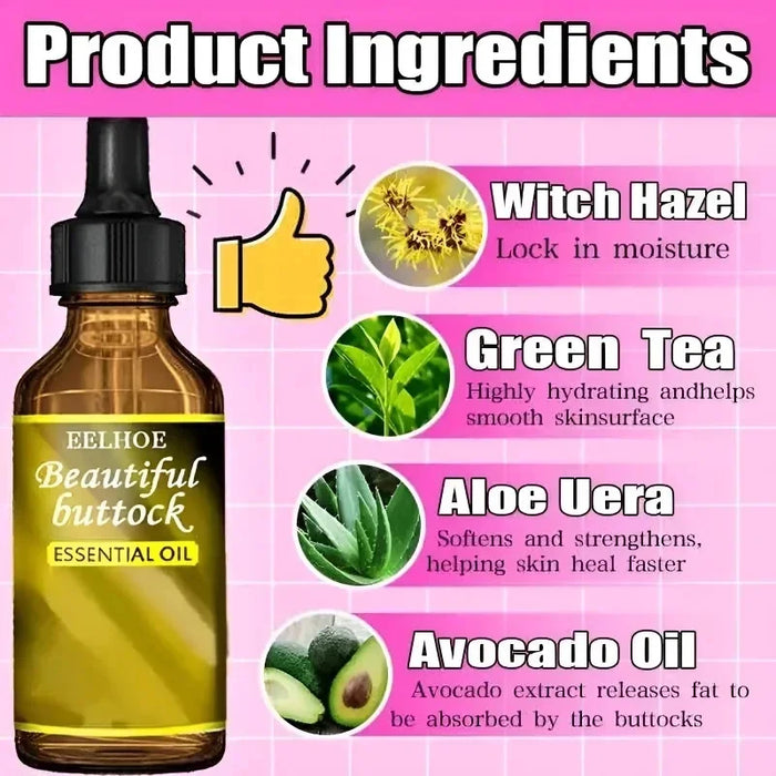 Buttock Enlarge Butt Enhancement Essential Oil Butt Lift Up Firming Big Hip Enhance Cream Butt Breast Plump Growth Sexy BodyCare