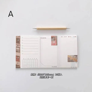 20sheets/Lot M5 Tri-Fold Loose-Leaf Inner Page Notebook Refill To Do Journal Sketchbook Accessories Diary Office Supplies