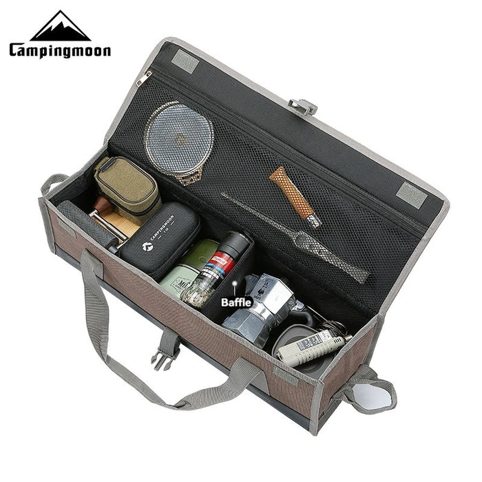 CAMPINGMOON Outdoor Thick Canvas Multi functional Handheld Tools Miscellaneous Storage Bag Barbecue Equipment Camping Bag
