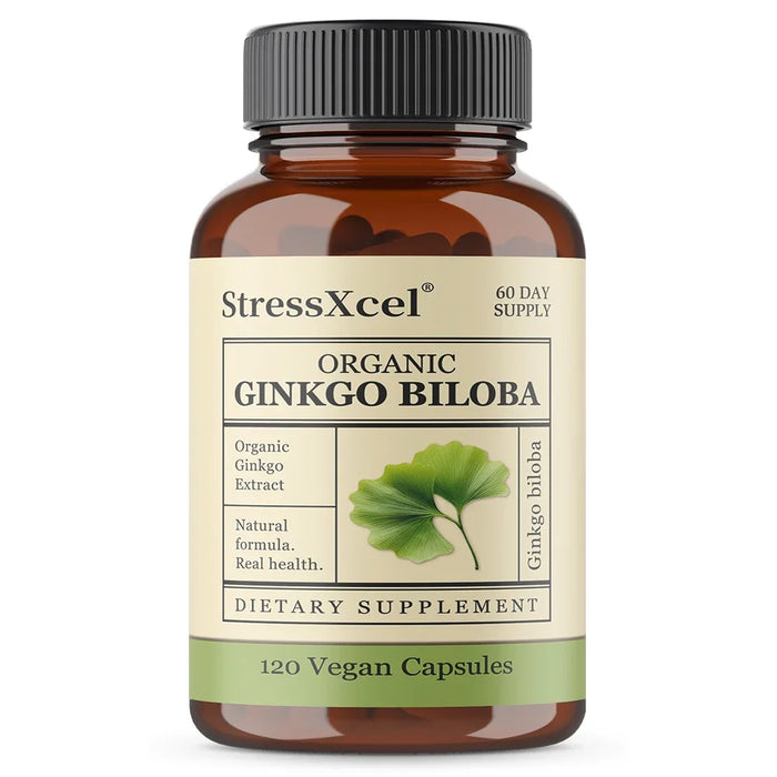 Ginkgo Biloba Supplements for Brain Health Support, Improve Mood and Focus, Helps Maintain Circulation & Cognitive Health