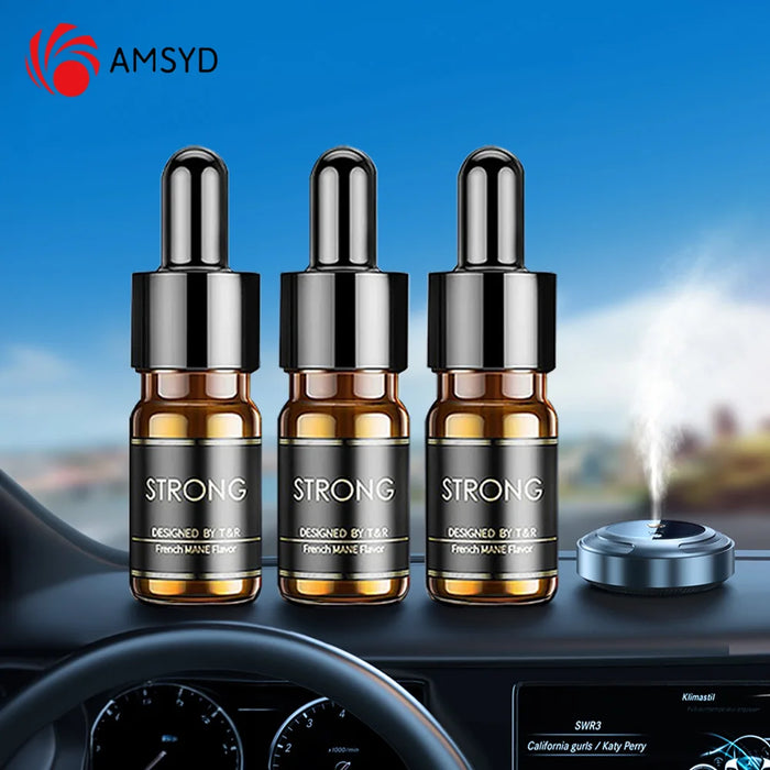 3pcs Car Air Freshener Aromatherapy Specific Essential Oil Three Fragrances Floral Ocean Cologne