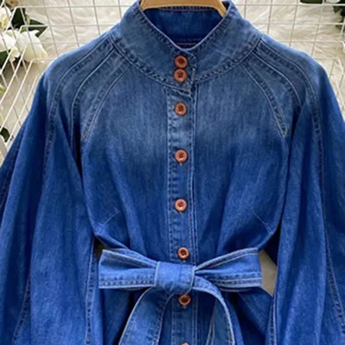 Ladies Denim Shirt Jacket 2025 Spring Casual Joker Loose Women Outwear High Quality Korean Temperament Ladies Blouse Coat Female