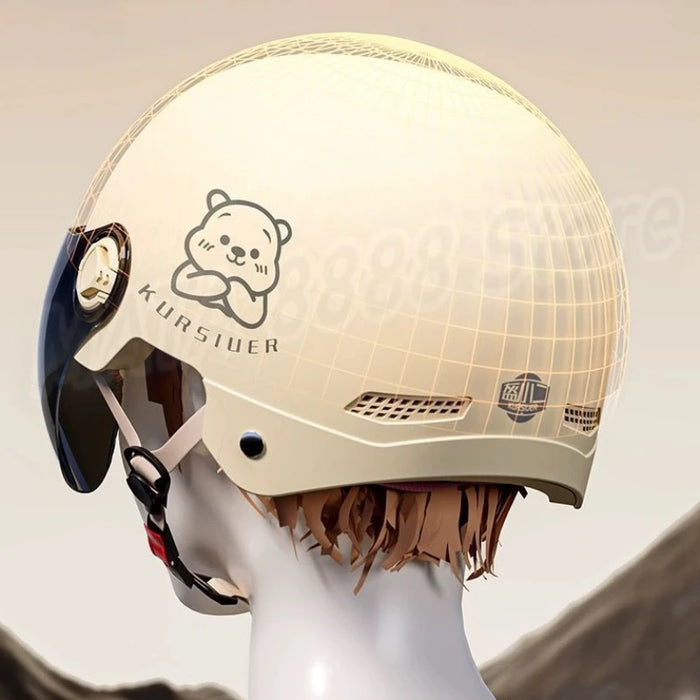 HOT Motorcycle Helmet for Men Women Classic Retro Scooter Half Helmets Ultralight Cycling Helmet MTB Bike Bicycle Moto Helmets