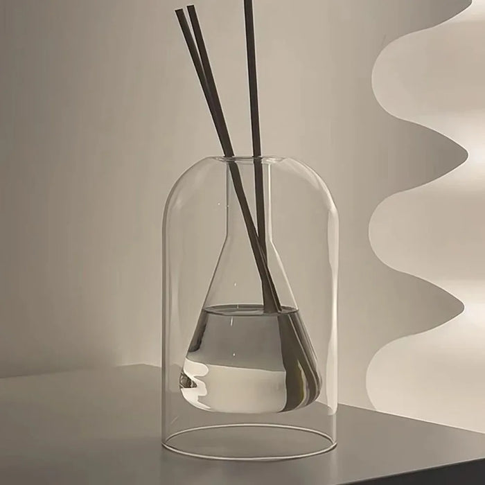 Aromatherapy Diffuser Bottle Glass Essential Oil with Diffusers Sticks 130/200ML Home Storage Transaprent Containers Bottle