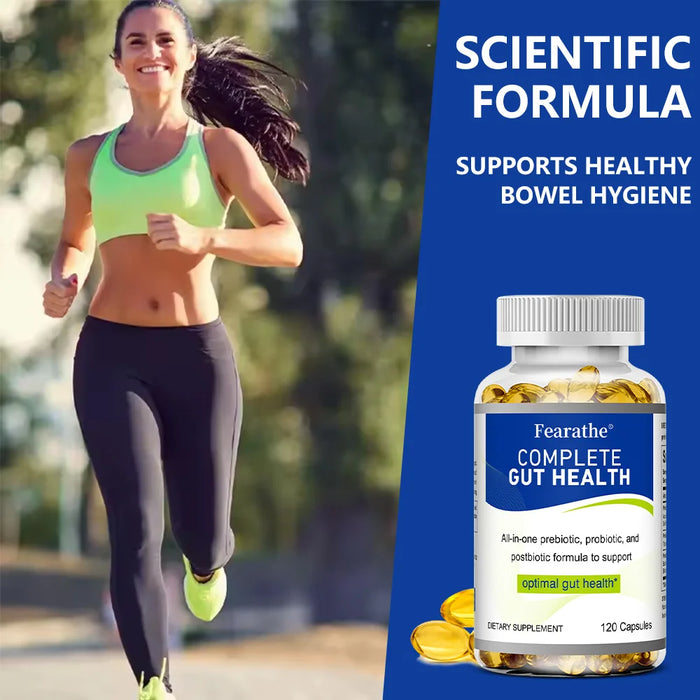 Gut Health Capsules - All-in-One Prebiotic, Probiotic & Postbiotic Formula - Supports Digestion, Detoxification & Immune Balance