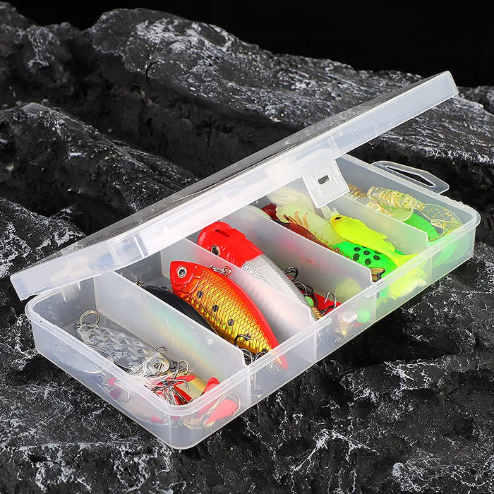 Fishing Lure Kit 78 Pieces Complete Set Minnow VIB Metal Artificial Lures Spoons Soft Bait Jig Head Worm Hook