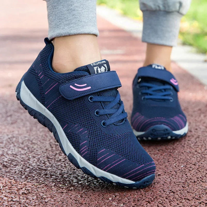 2024 Womens Dance Ladies Sport Shoes Breathable Walking Mesh Flat Shoes Woman White Sneakers Women Tenis Feminino Female Shoes