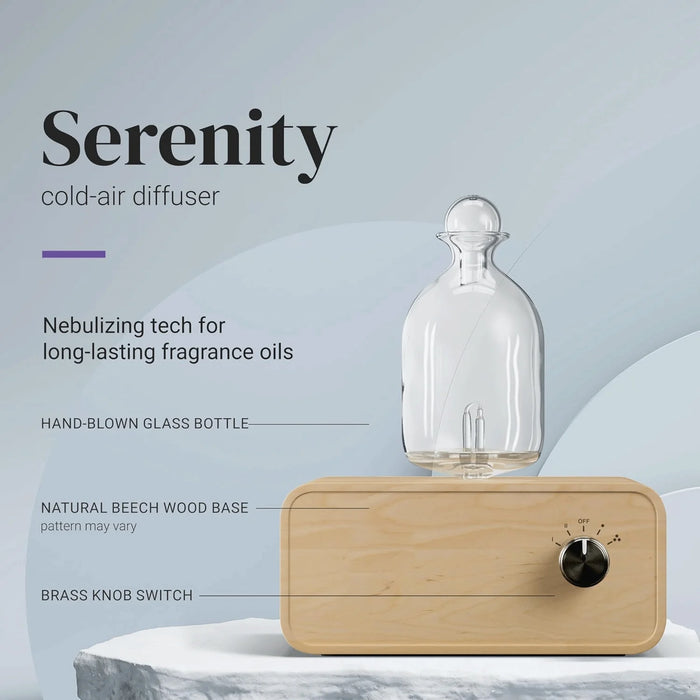 Essential Oil Diffusers for Aromatherapy Battery Operated Diffuser Air Aroma Diffuser Wood & Glass Oil Diffuser for Home Office