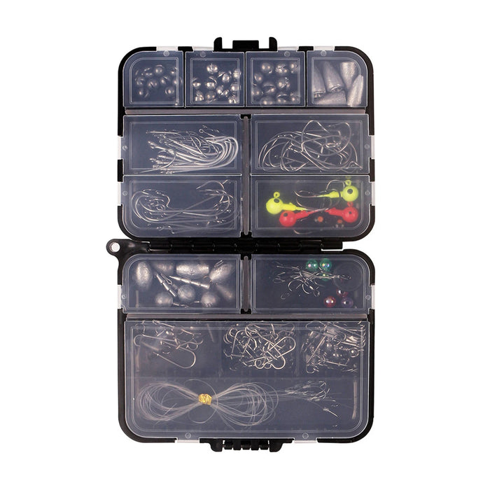 Fishing Accessories Kits Bass Trout Fishing Tackle Kit Jig Heads Hooks Fishing Swivels Fishing Weights Fishing Tackle Kit