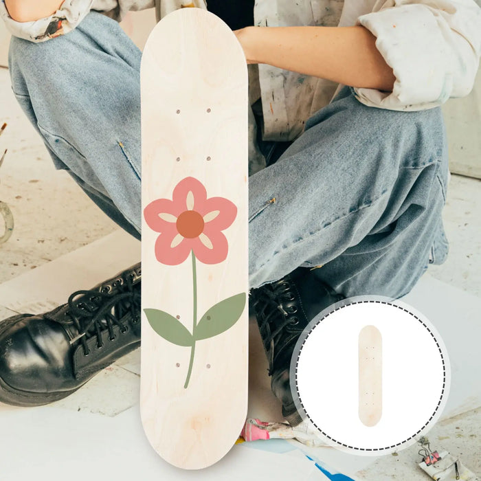 60cm Unfinished Maple Skateboard blank Skateboard Deck Adults Kids DIY Handpaint Blank Graffiti Skateboard children sports gift