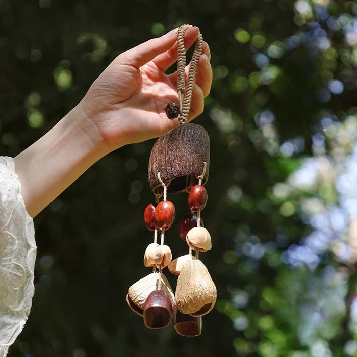 Mindfulness Wind Chimes Diapason Meditation Wind Chime Yoga Relaxation Nut Shell Bells Sound Healing Musical Instrument Bell