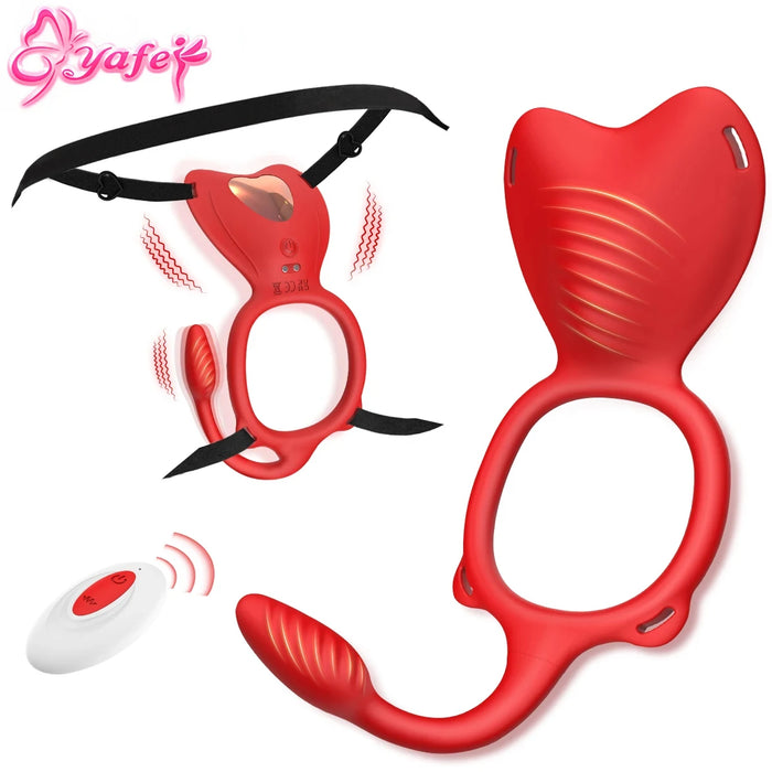 Wearable Panty Vibrator Female 10 Vibration with Wireless Control Vibrating Penis Ring Clitoral Stimulator Adult Sexy Toys