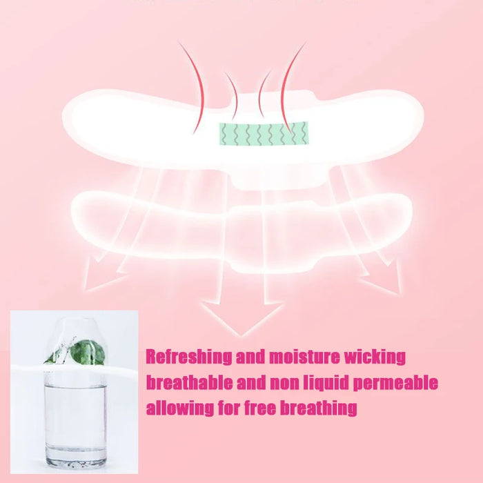 4Packs Women Sanitary Towel Daily Use Panty Liners Ladies Menstrual Pads Anion Sanitary Pads Cotton Negative ion Pads,Mixed Size