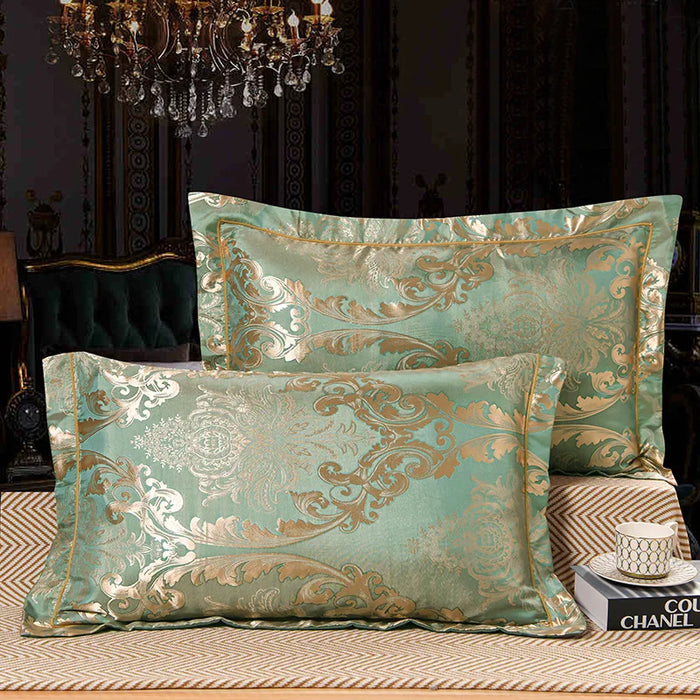 1 Pair Satin Jacquard Pillowcase Soft Smooth Bedding Cushion Cover 48*74cm Mulberry Satin Pillow Cover